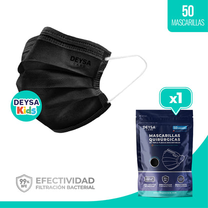Mascarilla Triple Pliegue KIDS Deysa Care® 1 Env. Resellable