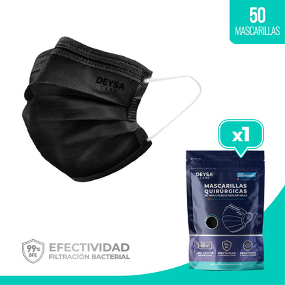 Mascarilla Triple Pliegue Deysa Care® 1 envase resellable