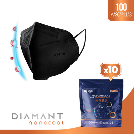 Mascarilla KN95 Deysa Care® - Diamant Nanocoat - 10 Envases Resellables